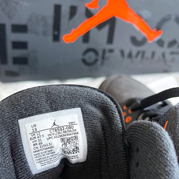 Air Jordan 3 “Fear” Retro - Sz 13 Sneakers CT8532-080 - Picture 8 of 12